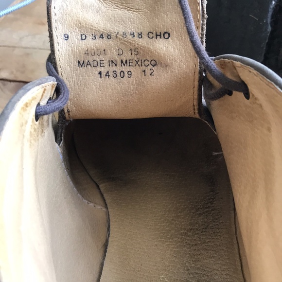 Frye leather chukka short boots brown w rubber sole sz 9 - Picture 7 of 9